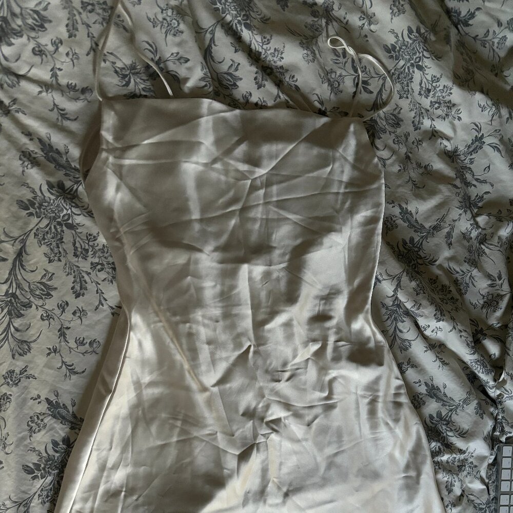Le Lis Collection- Cowl neck, tie back, Ivory
